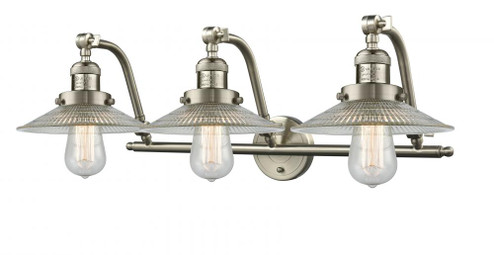 Halophane - 3 Light - 28 inch - Brushed Satin Nickel - Adjustable Bath Vanity Light (3442|515-3W-SN-G2-LED)