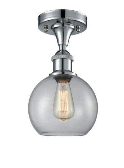 Athens - 1 Light - 8 inch - Polished Chrome - Semi-Flush Mount (3442|516-1C-PC-G122-LED)