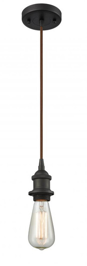 Bare Bulb - 1 Light - 5 inch - Oil Rubbed Bronze - Cord hung - Mini Pendant (3442|516-1P-OB-LED)