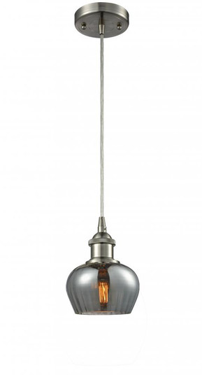 Fenton - 1 Light - 7 inch - Brushed Satin Nickel - Cord hung - Mini Pendant (3442|516-1P-SN-G93-LED)