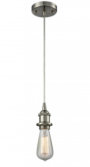 Bare Bulb - 1 Light - 5 inch - Brushed Satin Nickel - Cord hung - Mini Pendant (3442|516-1P-SN-LED)