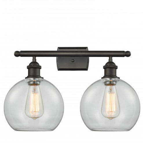 Athens - 2 Light - 18 inch - Oil Rubbed Bronze - Bath Vanity Light (3442|516-2W-OB-G122-LED)