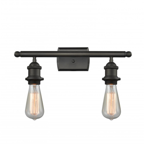 Bare Bulb - 2 Light - 16 inch - Oil Rubbed Bronze - Bath Vanity Light (3442|516-2W-OB-LED)