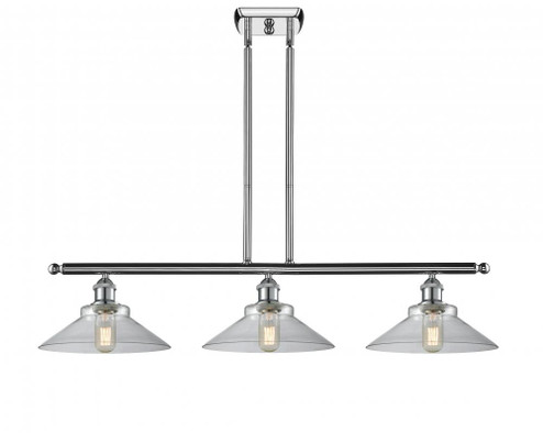 Orwell - 3 Light - 36 inch - Polished Chrome - Stem hung - Island Light (3442|516-3I-PC-G132-LED)