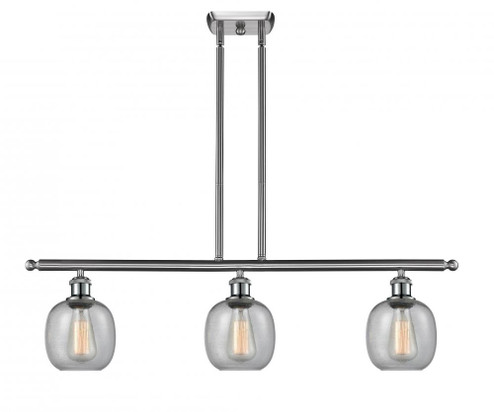Belfast - 3 Light - 36 inch - Brushed Satin Nickel - Stem hung - Island Light (3442|516-3I-SN-G104-LED)