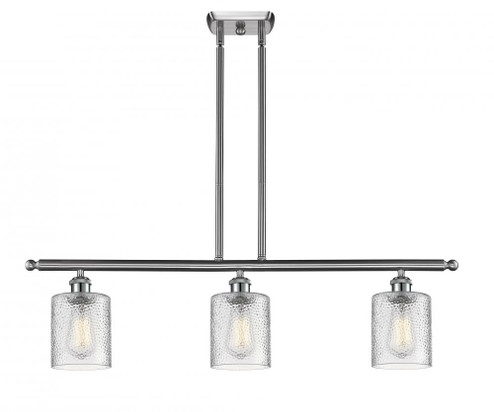 Cobbleskill - 3 Light - 36 inch - Brushed Satin Nickel - Stem hung - Island Light (3442|516-3I-SN-G112-LED)