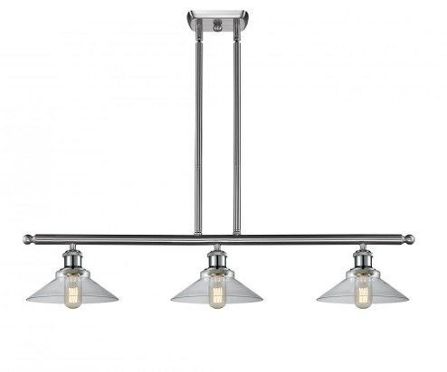 Orwell - 3 Light - 36 inch - Brushed Satin Nickel - Cord hung - Island Light (3442|516-3I-SN-G132-LED)