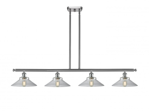 Orwell - 4 Light - 48 inch - Brushed Satin Nickel - Cord hung - Island Light (3442|516-4I-SN-G132-LED)