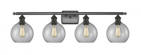 Athens - 4 Light - 38 inch - Oil Rubbed Bronze - Bath Vanity Light (3442|516-4W-OB-G122-LED)