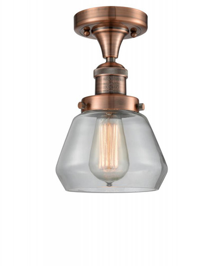Fulton - 1 Light - 7 inch - Antique Copper - Semi-Flush Mount (3442|517-1CH-AC-G172-LED)
