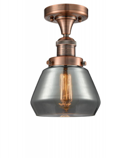 Fulton - 1 Light - 7 inch - Antique Copper - Semi-Flush Mount (3442|517-1CH-AC-G173-LED)