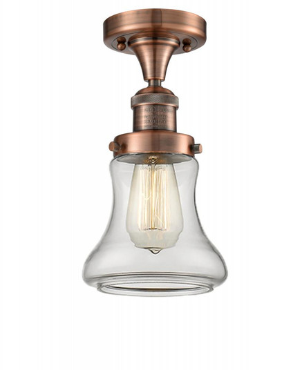 Bellmont - 1 Light - 6 inch - Antique Copper - Semi-Flush Mount (3442|517-1CH-AC-G192-LED)