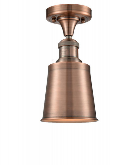 Addison - 1 Light - 5 inch - Antique Copper - Semi-Flush Mount (3442|517-1CH-AC-M9-LED)