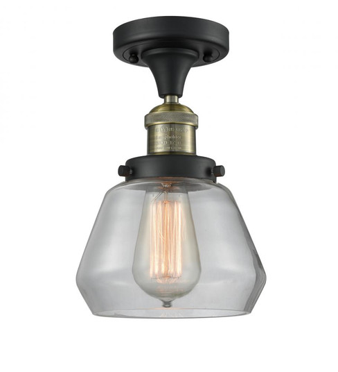 Fulton - 1 Light - 7 inch - Black Antique Brass - Semi-Flush Mount (3442|517-1CH-BAB-G172)