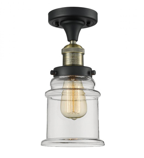 Canton - 1 Light - 6 inch - Black Antique Brass - Semi-Flush Mount (3442|517-1CH-BAB-G182)