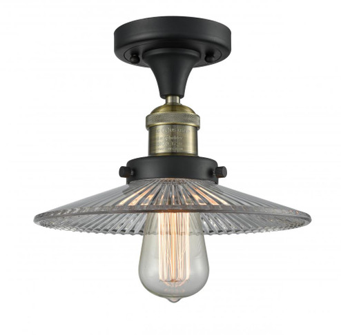 Halophane - 1 Light - 9 inch - Black Antique Brass - Semi-Flush Mount (3442|517-1CH-BAB-G2)