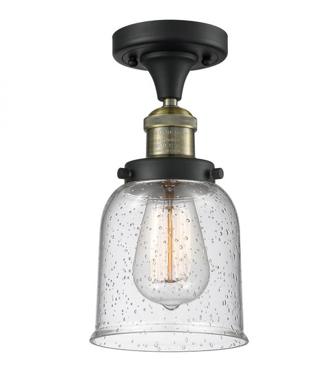 Bell - 1 Light - 5 inch - Black Antique Brass - Semi-Flush Mount (3442|517-1CH-BAB-G54-LED)