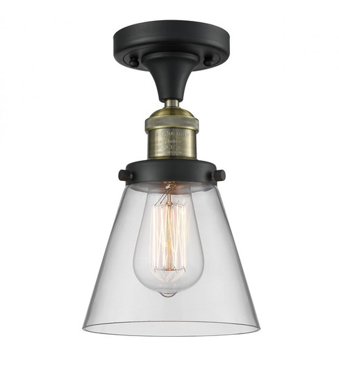 Cone - 1 Light - 7 inch - Black Antique Brass - Semi-Flush Mount (3442|517-1CH-BAB-G62)