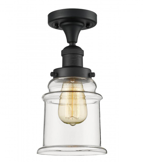 Canton - 1 Light - 6 inch - Matte Black - Semi-Flush Mount (3442|517-1CH-BK-G182)