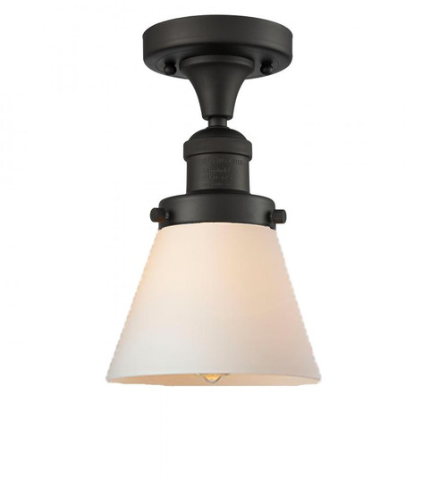 Cone - 1 Light - 7 inch - Oil Rubbed Bronze - Semi-Flush Mount (3442|517-1CH-OB-G61-LED)
