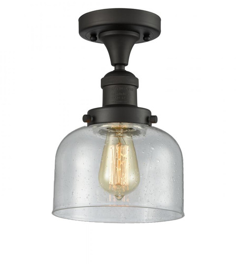 Bell - 1 Light - 8 inch - Oil Rubbed Bronze - Semi-Flush Mount (3442|517-1CH-OB-G74-LED)