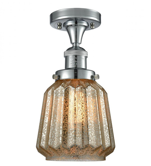 Chatham - 1 Light - 7 inch - Polished Chrome - Semi-Flush Mount (3442|517-1CH-PC-G146-LED)