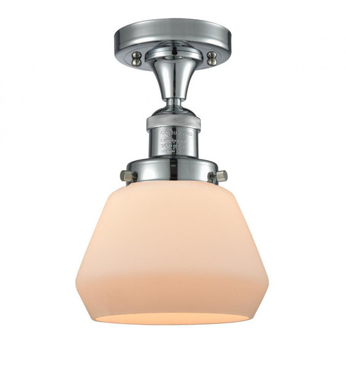 Fulton - 1 Light - 7 inch - Polished Chrome - Semi-Flush Mount (3442|517-1CH-PC-G171-LED)