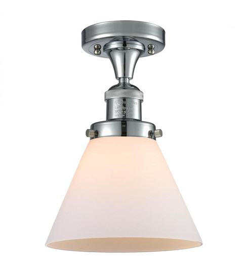 Cone - 1 Light - 8 inch - Polished Chrome - Semi-Flush Mount (3442|517-1CH-PC-G41-LED)