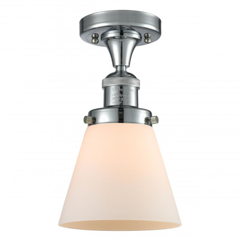 Cone - 1 Light - 7 inch - Polished Chrome - Semi-Flush Mount (3442|517-1CH-PC-G61-LED)