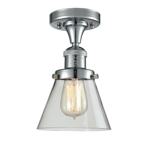 Cone - 1 Light - 7 inch - Polished Chrome - Semi-Flush Mount (3442|517-1CH-PC-G62-LED)