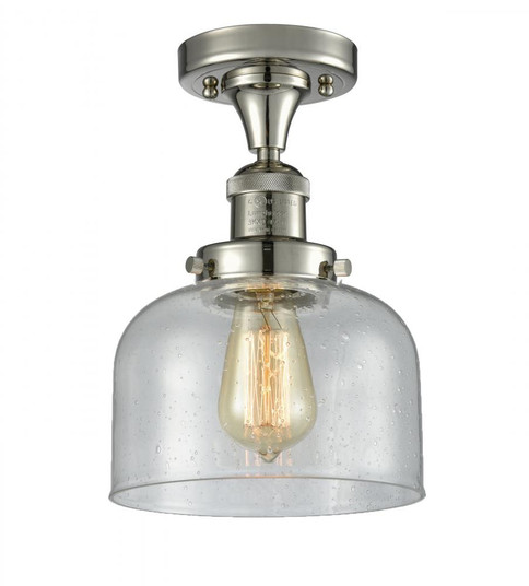 Bell - 1 Light - 8 inch - Polished Nickel - Semi-Flush Mount (3442|517-1CH-PN-G74-LED)