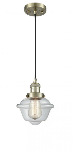 Oxford - 1 Light - 7 inch - Antique Brass - Cord hung - Mini Pendant (3442|201C-AB-G532-LED)
