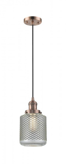 Stanton - 1 Light - 6 inch - Antique Copper - Cord hung - Mini Pendant (3442|201C-AC-G262-LED)