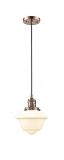 Oxford - 1 Light - 7 inch - Antique Copper - Cord hung - Mini Pendant (3442|201C-AC-G531)