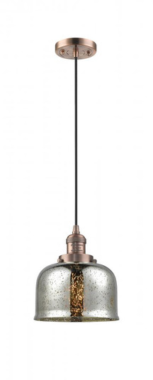 Bell - 1 Light - 8 inch - Antique Copper - Cord hung - Mini Pendant (3442|201C-AC-G78)