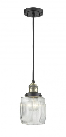 Colton - 1 Light - 6 inch - Black Antique Brass - Cord hung - Mini Pendant (3442|201C-BAB-G302-LED)