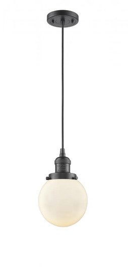 Beacon - 1 Light - 6 inch - Oil Rubbed Bronze - Cord hung - Mini Pendant (3442|201C-OB-G201-6)