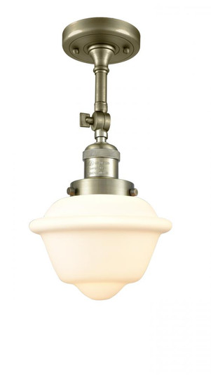 Oxford - 1 Light - 7 inch - Antique Brass - Adjustable Semi-Flush Mount (3442|201F-AB-G531-LED)