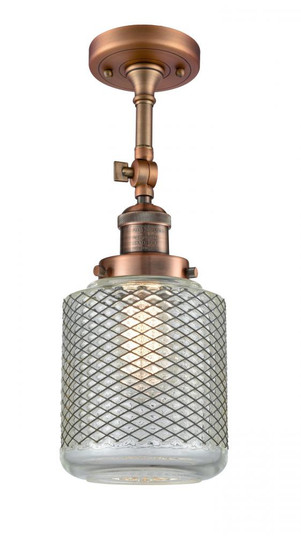 Stanton - 1 Light - 6 inch - Antique Copper - Adjustable Semi-Flush Mount (3442|201F-AC-G262)