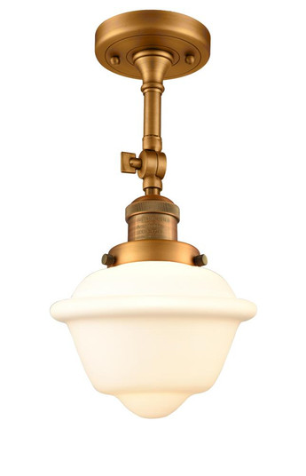 Oxford - 1 Light - 7 inch - Brushed Brass - Adjustable Semi-Flush Mount (3442|201F-BB-G531-LED)