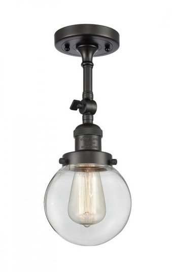 Beacon - 1 Light - 6 inch - Oil Rubbed Bronze - Adjustable Semi-Flush Mount (3442|201F-OB-G202-6)
