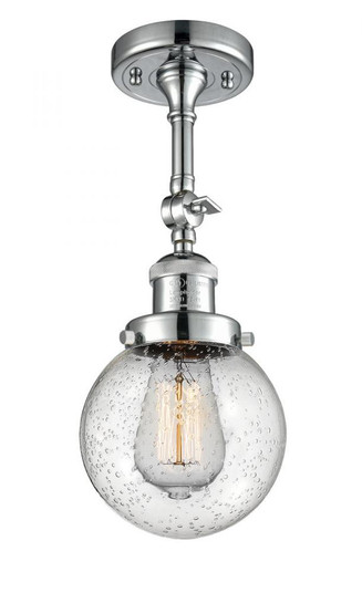 Beacon - 1 Light - 6 inch - Polished Chrome - Adjustable Semi-Flush Mount (3442|201F-PC-G204-6)