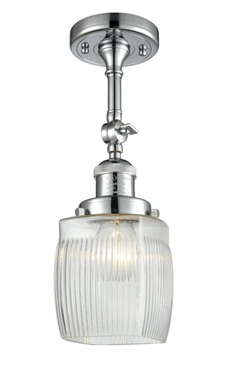 Colton - 1 Light - 6 inch - Polished Chrome - Adjustable Semi-Flush Mount (3442|201F-PC-G302-LED)