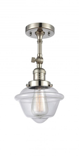 Oxford - 1 Light - 7 inch - Polished Nickel - Adjustable Semi-Flush Mount (3442|201F-PN-G532)