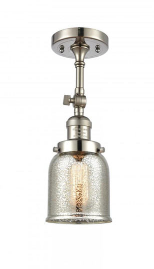 Bell - 1 Light - 5 inch - Polished Nickel - Adjustable Semi-Flush Mount (3442|201F-PN-G58)