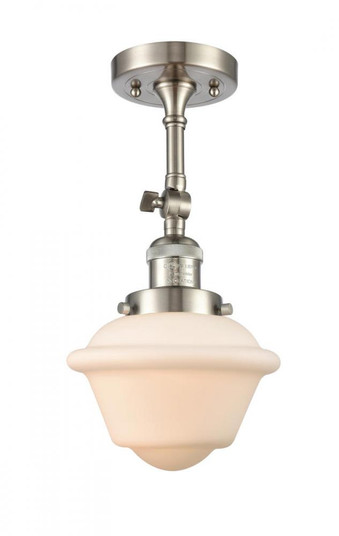 Oxford - 1 Light - 7 inch - Brushed Satin Nickel - Adjustable Semi-Flush Mount (3442|201F-SN-G531-LED)