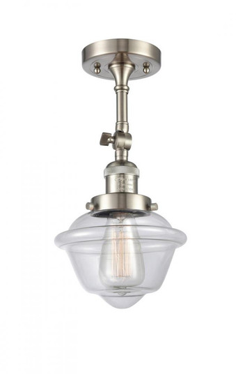 Oxford - 1 Light - 7 inch - Brushed Satin Nickel - Adjustable Semi-Flush Mount (3442|201F-SN-G532)