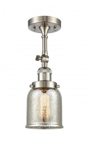 Bell - 1 Light - 5 inch - Brushed Satin Nickel - Adjustable Semi-Flush Mount (3442|201F-SN-G58)