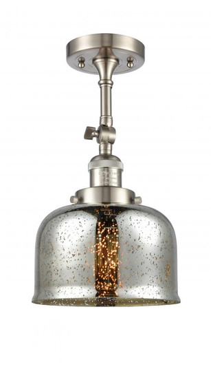 Bell - 1 Light - 8 inch - Brushed Satin Nickel - Adjustable Semi-Flush Mount (3442|201F-SN-G78)