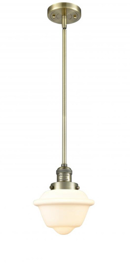 Oxford - 1 Light - 8 inch - Antique Brass - Stem Hung - Mini Pendant (3442|201S-AB-G531)